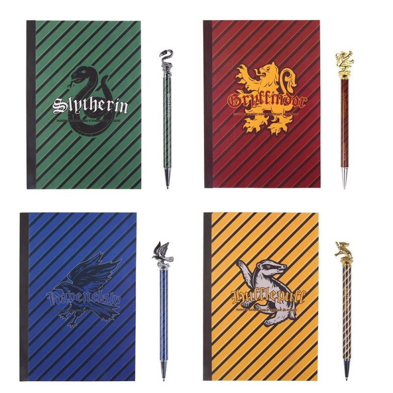 Set de Papeterie Harry Potter Maison Poudlard - Cahier et Stylo sur Kas  Design