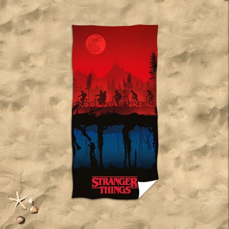 Serviette de Plage Stranger Things - Le Monde à l'Envers