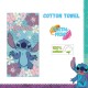 Serviette de Plage Stitch Disney Flower 100% Coton