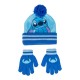 Set Hiver Stitch Disney Bleu - Bonnet à Pompon & Gants