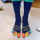 Chaussettes Orteils Multicolores Vive la Retraite